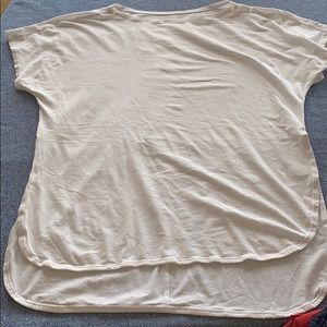 White lululemon t shirt sz 12
